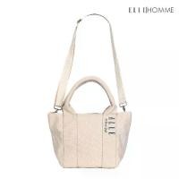 ราคา ELLE HOMME BAG กระเป๋า ผ้าแคนวาส เสริมสายสะพายข้างใบเล็ก เทปสายกระเป๋า สกรีนโลโก้ ELLE (1731228792023189053)