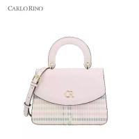 ราคา กระเป๋าสะพายข้างหูหิ้วด้านบน Carlo Rino รุ่น Charmaine สีชมพูอ่อน bundle branded bag (1731452881522493339)