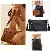 ราคา กระเป๋าสะพายข้าง Kiera, ฟอสซิล, พร้อมถุงกระดาษฟรี, การออกแบบดั้งเดิม กระเป๋า ปลา suede bag (1731332923826800137)
