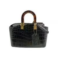 ราคา กระเป๋าหนังจระเข้ ขนาดเล็ก มีหูหิ้วแก้ว 24X14X10 (1731434086766643107)