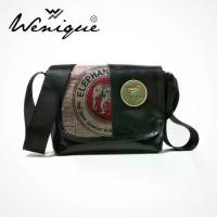 ราคา Messenger Bag : Green กระเป๋าสะพายข้าง ลายช้างแดง (หัว) Limited! รุ่น Premium ลายช้างแดง Size 28*17*10 cm. (D030) (1729431252844579144)