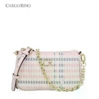 ราคา กระเป๋าสะพายข้าง Carlo Rino สีชมพูอ่อน มีเสน่ห์ bundle branded bag (1731452815704098715)
