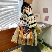 ราคา กระเป๋าสะพายข้างผู้หญิงความจุขนาดใหญ่, กระเป๋าสะพายแฟชั่นผ้าใบทรงหนังสือ, เหมาะสำหรับการเดินทาง, กระเป๋าโท้ท Ins, คอลเลกชัน 1103 คน, มาใหม่ในปี 2023 ยอดนิยม (1731356156403024924)