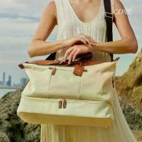 ราคา COVE Weekender Bag กระเป๋าเดินทางสะพายข้าง ผ้าแคนวาสแต่งหนังแท้ กันน้ำ (1732141571587541334)