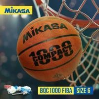 ราคา CODMIKASA ลูกบาสเก็ตบอลหนัง ลูกบาสเก็ตบอล ลูกบาส MIKASA Basketball PU#6 th BQC1000 FIBA เบอร์ 6 (1550) แถมฟรี เข็มสูบ+ตาข่ายTikTok (1731341965820921289)