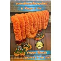 ราคา บล็อกบัสเตอร์ พวงมาลัยเหลืองดอกใหญ่ 2 ข้างๆ ละ 5 ชาย - แดง ความยาว 2-9 เมตร รวมชาย ร้อยแน่น สวย สีสด เก็บไว้ได้นาน (1731400713863923238)