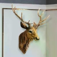 ราคา ตกแต่งบ้าน หัวกวาง ติดผนัง สไตล์ชนบท รูปปั้นนูนเขากวาง ดีไซน์หัวกวาง (1731342276916250747)