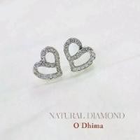 ราคา ต่างหูเพชรแท้ธรรมชาติ ทองและทองคำขาว18K เพชร 44เม็ด น้ำหนัก 0.18ct. FG,VVS-VS WG18K 2.8g (1732252457184889311)