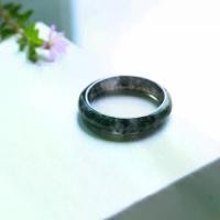 ราคา แหวนหยกพม่าแท้ดำเนื้อแก้ว size 61 mm ทรงเกลี้ยง (1731455116100863222)