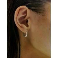 ราคา DJ02 Line Hoop Earring . (1731908786131864266)