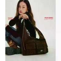 ราคา CODกระเป๋าโฮโบ Peppershimmer Kylie (หนังกลับ) 4 สี กระเป๋าสะพายใหญ่หนังกลับลายเสือTikTok (1732598460677392060)