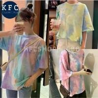 ราคา KFC เสื้อมัดย้อม เสื้อยืดลายมัดย้อมพาสเทล เสื้อยืดมัดย้อม 3สี #202 COD (1732299400748960475)
