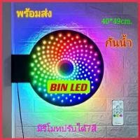 ราคา Zhangruojun'Shop ความคงทน ไฟหมุนหน้าร้านเสริมสวยLED 7สี RGB 49cm กันน้ำ กันแดด (มีรีโมทปรับได้7สี) (1730062664251246615)