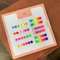 ราคา สีเจล HAOKOU 24สี รุ่น Fluorescence เจลสีนีออนสดใส พร้อมชาร์ตสีสวยๆ สีเจลทาเล็บ ยาทาเล็บเจล (1730126451677628941)