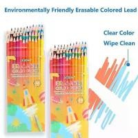 ราคา ดินสอสี 12/24/36/48 สี ลบได้ ดินสอไม้ เครื่องเขียนวาดรูป ดินสอวาดรูป ระบายสี เหมาะสำหรับนักเรียน [COD] (1732662616200545624)