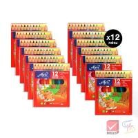 ราคา 【4000+ คนซื้อแบรนด์นี้แล้ว】 Elfen เอลเฟ่น ดินสอสี สีไม้ แท่งสั้น 12 สี (12 กล่อง) (1732390681509660302)