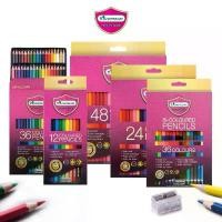 ราคา สีไม้ ดินสอสี เกรดพรีเมี่ยม Masterart มาสเตอร์อาร์ต แบบแท่งยาวและแบบ 2 หัว 12,24,36,48 สี [S24] (1732601584504964848)