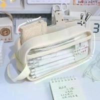 ราคา กล่องดินสอใส, กระเป๋าใบรับรองความจุขนาดใหญ่, ขายส่ง, อุปกรณ์การเรียน, กล่องใส่ปากกา, กล่องดินสอเครื่องเขียน, เหมาะสำหรับโรงเรียน, [COD] (1732186003623282280)