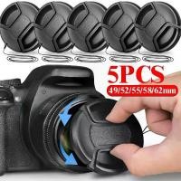 ราคา ฝาปิดเลนส์กล้อง สากล มีสายห้อย 1-5 ชิ้น สำหรับกล้อง Canon Nikon Sony Fuji Olympus เลนส์กล้อง DSLR มีขนาด 49/52/55/58/62mm (1732445674405660394)