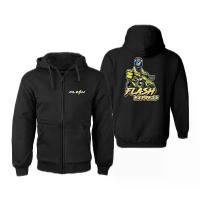 ราคา Flash Express เสื้อฮู้ด แฟลช เอ็กเพลส ผ้าเกรด A แบบซิป เสื้อกันหนาว แจ็คเก็ต [ซิป Flashเวฟ] (1732601508193142179)