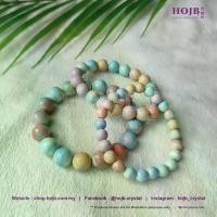 ราคา สร้อยข้อมือลูกปัดหินสีรุ้ง Alashan, HOJB, ลูกปัด 5A, ขนาดลูกปัด 8-12 มม., สร้อยข้อมือหินธรรมชาติ Alashan หินสีรุ้ง 5A, ลูกปัดกลม, ขนาด 8-12 มม. (1732499494267029042)