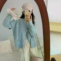 ราคา เสื้อโค้ท แขนยาว ลูกปัด คาร์ดิแกนถัก หญิง 2024 ดีไซน์ใหม่ แฟชั่น เสื้อกันหนาว เสื้อ ไหม เสื้อ ไหม แก้ว แท้ คาร์ดิแกน atipa Lady Clothing เสื้อ กันหนาว Women (1731113667524397941)