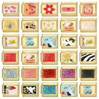 ราคา สร้อยข้อมือสแตนเลส, ลิงค์เสน่ห์อิตาลี, สีทองวินเทจ, แมวน่ารัก, กระต่าย, ดอกไม้, ตาเชอร์รี่, ลูกปัด, ขนาดพอดี, เหมาะสำหรับทำ DIY (1732288749359170993)