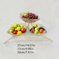 ราคา จานผลไม้สำหรับห้องนั่งเล่น, การออกแบบที่สร้างสรรค์และมีสไตล์, โต๊ะกาแฟที่บ้าน, ชั้นวางขนม, ตะกร้าผลไม้ขนมหลายชั้น, ถาดชา พวงมาลัย ลวด กํา มะ หยี่ พานไหว้ ครู ลวด กํา มะ หยี่ อนุบาล ผานไถ (173219511500