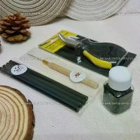 ราคา ชุดอุปกรณ์ต่อผม กิ๊บต่อผมรู​เล็ก​ 4​ มิล 500​ตัว คีม เข็มควัก กาว 4​แท่ง​ ชุดอุปกรณ์ต่อผมครบเซ็ท 4 อย่าง (1729611241358527372)