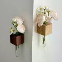 ราคา ตกแต่งผนังดอกไม้แห้ง, แจกัน, ไม้สไตล์โบราณ, แจกันขนาดเล็กแขวนผนัง, แจกันแก้วหลอดทดลองไม้บีช, แม่เหล็กติดตู้เย็นแม่เหล็ก (1731602509047498615)