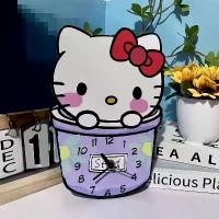 ราคา นาฬิกาแขวนผนังขนาดใหญ่ ดีไซน์ Hello Kitty แจกัน เครื่องประดับตกแต่ง สไตล์ Kitty แมวน่ารัก ตกแต่งผนัง (1731307479643620785)