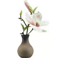 ราคา แจกันเซรามิกขนาดเล็ก เครื่องลายครามย้อนยุค แจกันตั้งโต๊ะชา เครื่องปั้นดินเผาหยาบ สไตล์เซน ธีมเหรียญทองแดงของจีน พร้อมการออกแบบหญ้า ตกแต่งบ้านvase for plant เจกันแขวนผนัง แจกัน สายเขียวแจกันสายเขียว (1