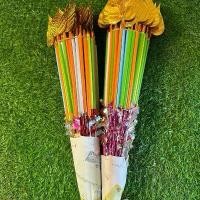 ราคา ไม้เสียบธนบัตร ใบโพธิ์ และ หัวฟู ธูปเทียน แจกัน ไม้เสียบกระถิน (1732278543173978117)