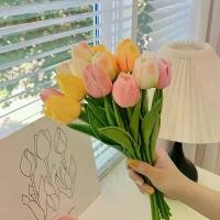 ราคา ทิวลิป แจกันดอกไม้ปลอม ดอกทิวลิปชิลิโคน ดอกทิวลิป ดอกไม้ปลอม แจกัน ดอกไม้พลาสติก (1729655584959990579)