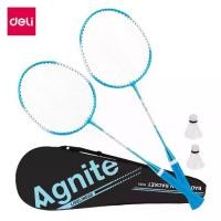 ราคา [มีของแถม] Deli ไม้แบด เซ็ทไม้แบด ลูกขนไก่ เซ็ทไม้แบดพร้อมลูกขนไก่ กระเป๋าสะพายเก็บไม้แบด Badminton Racket กีฬา ออกกำลังกาย Sport แบดมินตัน ลูก แบด ลูกแบดมินตัน ไม้ แบด (1730875267406989702)