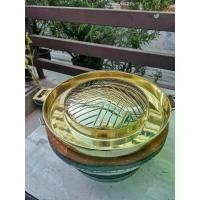 ราคา [พร้อมส่ง] กระทะย่างทองเหลืองBBQ หมูกระทะ ใช้วางได้กับ เตาถ่าน และ เตาแก๊ส (1732136936951547005)