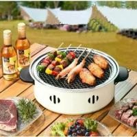 ราคา [พร้อมส่ง] เตา BBQ ใช้ถ่าน พร้อมตะแกรงปิ้งย่าง (ไม่รวมกระทะ) เตาหมูกระทะ รุ่น K-1724 (1731780006481659710)