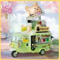 ราคา ตัวต่อรถขายอาหารข้างถนน รถเข็นกาแฟ รถแฮมเบอร์เกอร์ ตัวต่อ 3D DIY ประกอบ 12CM ของเล่นเด็ก ของขวัญ <Nancy Toys> (1731776592321545522)