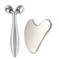 ราคา Gua Sha เครื่องมือบำรุงผิวหน้า, สแตนเลส, เครื่องนวดลูกกลิ้ง 3 มิติ, เครื่องนวดตา, เครื่องมือเสริมความงามบนใบหน้า, สำหรับรอยคล้ำ, ถุงใต้ตา, กล้ามเนื้อ (1732528999070598215)