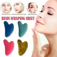 ราคา Guasha - เครื่องนวดหน้าเรซิน ขี้ผึ้ง ใบหน้า ร่างกาย หลัง ขูด Gua Sha P1Q6 (1729598047600937571)