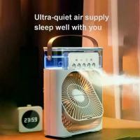 ราคา พัดลมไอเย็น พัดลมไอน้ํา หมอกเย็น เครื่องทําความชื้น USB สเปรย์พัดลม ไฟLED Cold Fan พัดลมแอร์เย็น mini พัดลมพกพา 600ML (1729621027976546554)