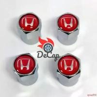 ราคา qwed56 ขายดี จุกลม ยางรถยนต์ พร้อมโลโก้ ฮอนด้า Honda สีแดง 1 ชุด (4 อัน) - Car Tire Valve Caps (1732574141524051892)