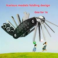 ราคา 16-in-1 Bicycle Repair Tool Set, Multifunctional Folding Bicycle Maintenance Kit with Tire Repair Tool and Wrench (1732596137063253166)