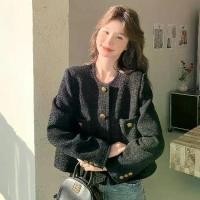 ราคา เสื้อโค้ทสั้นสีดำสำหรับผู้หญิง สไตล์ไฮเอนด์ สไตล์ฝรั่งเศส เล็ก สไตล์สปริง 2025 เสื้อหรูหรา เหมาะสำหรับผู้หญิง เสื้อ คุณ นาย เสื้อ วัยทํางาน เสื้อ ปุ๋ย มาริโอ้ เสื้อ คอบัว ผ (1731800842482911227)