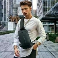 ราคา กระเป๋าคาดอกอเนกประสงค์สำหรับผู้ชาย, กระเป๋ากล้อง USB กันขโมยมีสายคาดสะพายพาดลำตัวผู้ชายเดินทางคาดลำตัวกระเป๋าสะพายไหล่ (1731083661745490253)