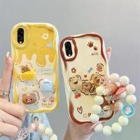 ราคา เคสนิ่มสำหรับ Samsung Galaxy A10 3D การ์ตูน ชีส หมี ขนมปัง หมี Samsung A10 เคสซิลิโคนขอบครีมหยักพร้อมสายคล้อง (1729772259684813209)