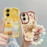 ราคา เคสนิ่มสำหรับ VIVO Y17S 3D การ์ตูน ชีส หมี ขนมปัง หมี VIVO Y17S Y 17S เคสโทรศัพท์ ครีม ขอบหยักพร้อมสายคล้องสร้อยข้อมือ (1729762511959395252)