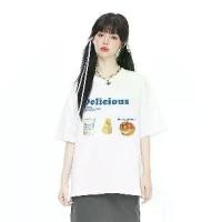 ราคา (ส่งภายใน 24 ชั่วโมง)เสื้อยืดลายการ์ตูนสไตล์เกาหลี “ขนมปัง” “ชีส” “น้ำนม” Oversize Cotton 100% ผ้าแบบนุ่มพิเศษ Women Clothing ผู้หญิง Lady Tshirt (1730948445447883540)