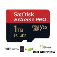 ราคา 【ผู้ขายไทย】 SANDISK Extreme PRO Micro SD card ของแท้ 32GB/64GB/128GB/256GB/512GB/1TB (200MB/s)UHS-I,U3,V30,A2,C10,4K Memory Card เมมโมรี่การ์ด กล้อง Gopro โดรน usb mp3 เพลงใหม่ m (1732150161467279062)