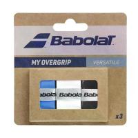 ราคา Babolat เทปพันด้าม/กริ๊ปพันด้ามไม้เทนนิส My Overgrip x3 Grip Tape Racket Tennis | Black/Blue/White ( 653052 ) สินค้ามาใหม่ประจำเดือนนี้ (1732603787454416560)